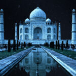 Taj Mahal at Night Let’s Dive Into The Pool Of Moonlit Magic